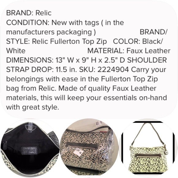 SOLD OUT!! Gorgeous RELIC by Fossil shoulder bag- - Picture 4 of 4