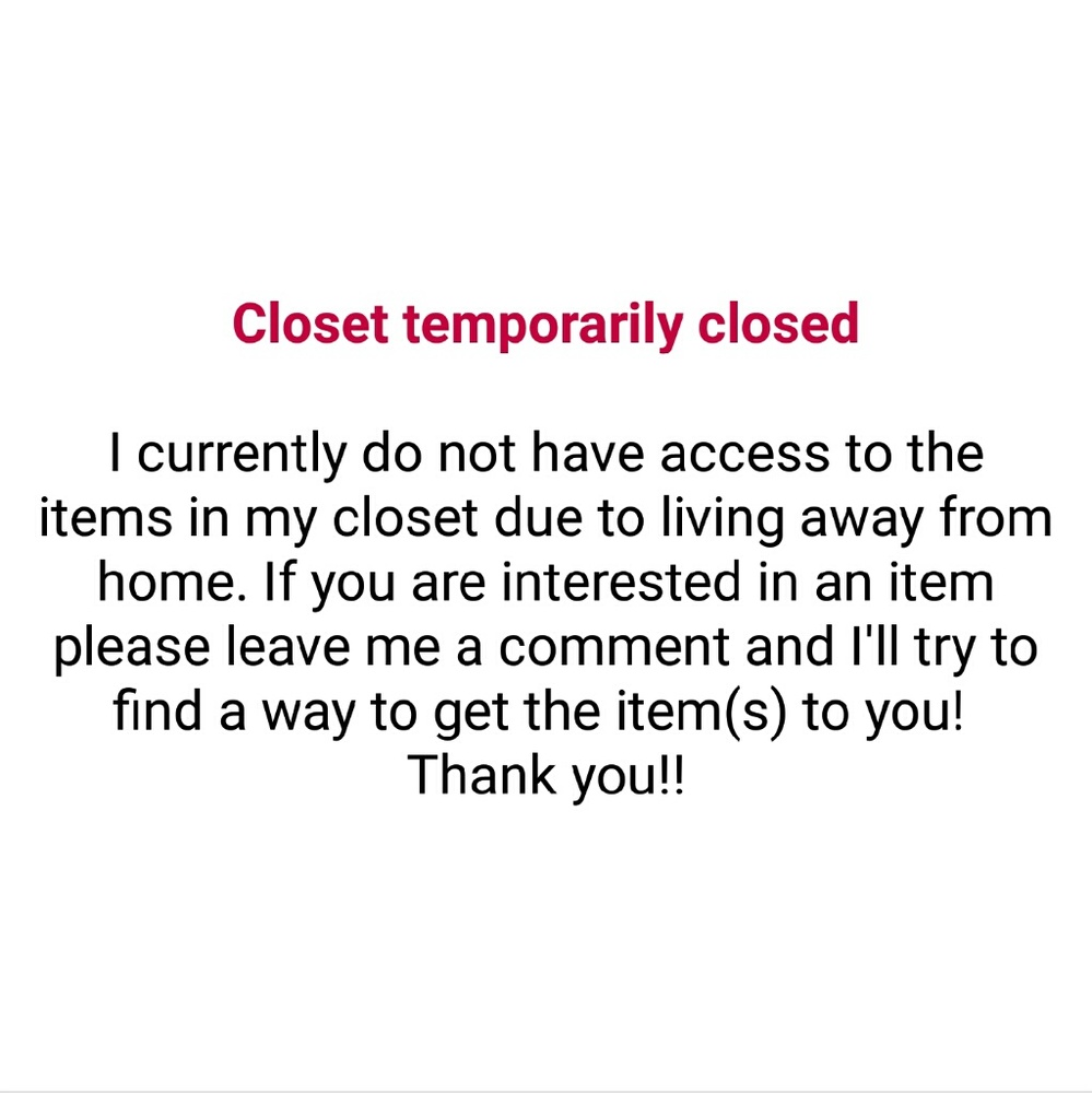 Temporarily closed
