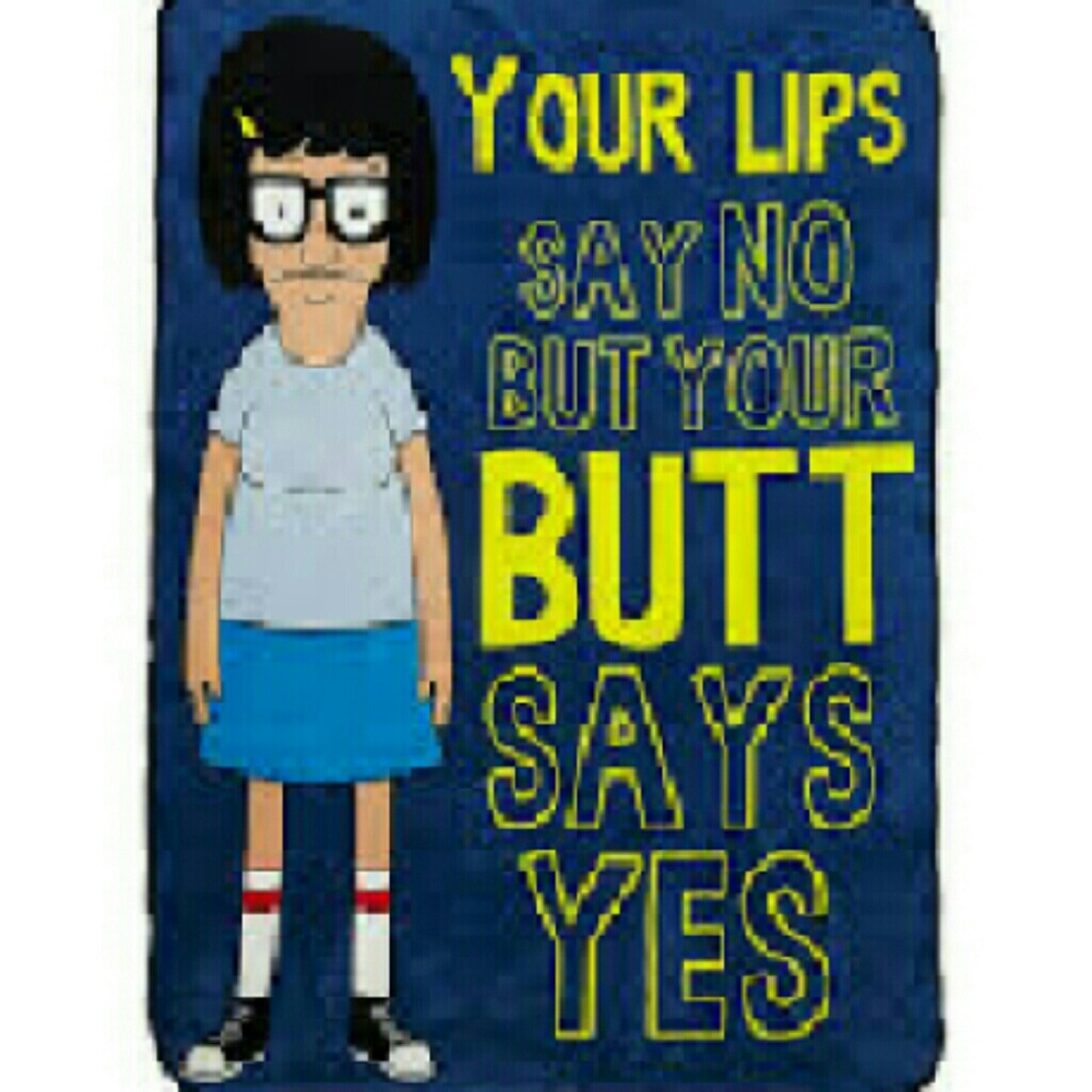 New Tina bobs burgers butts soft fleece blanket