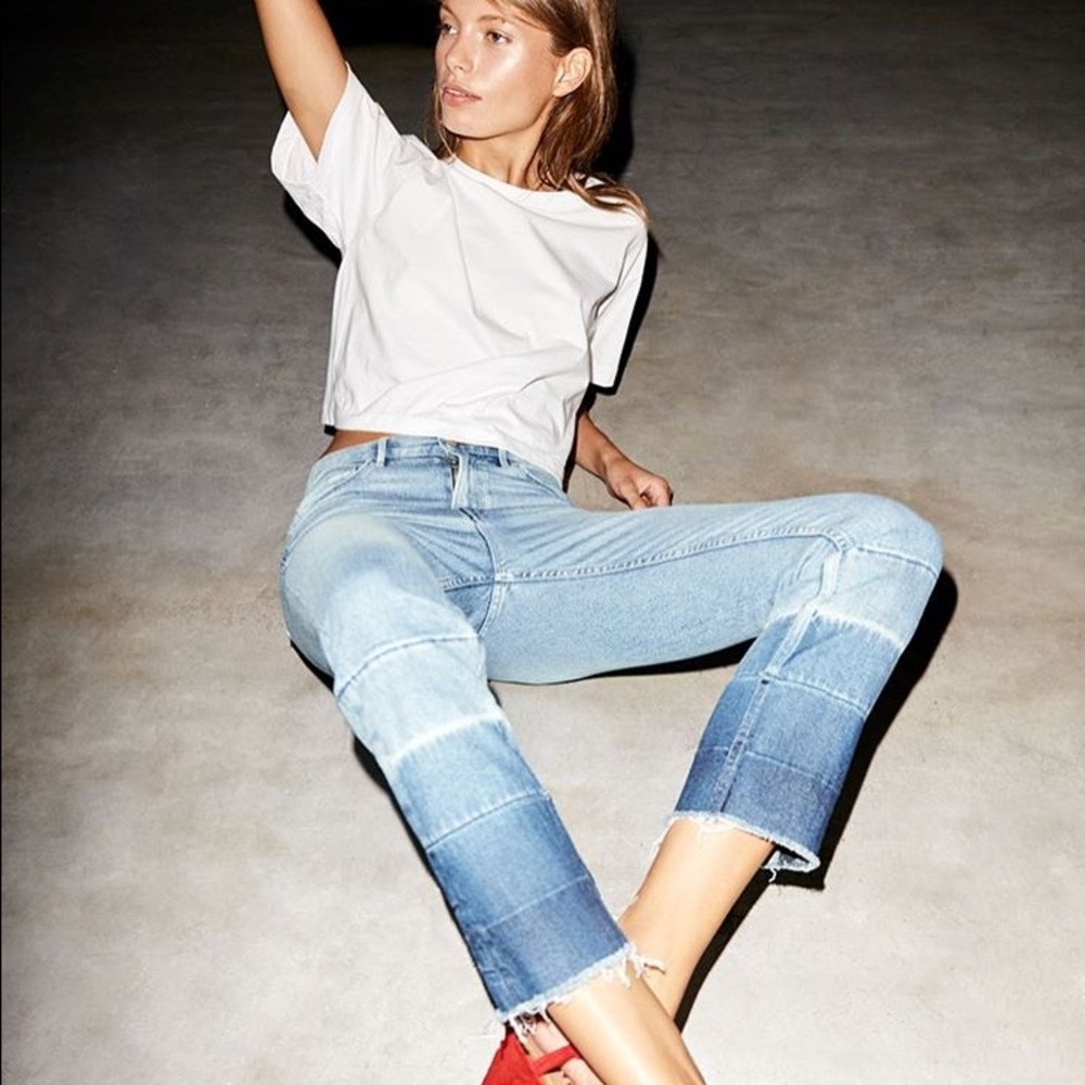 3x1 Shelter Straight Leg Crop in Spectrum