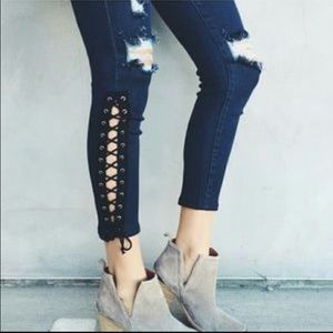 LF Carmar lace up jeans