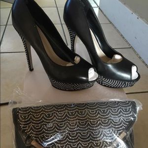 New heels whit clutch