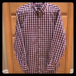Men's Banana Republic plaid dress shirt - size XL