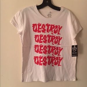 DESTROY Ladies tee XL Punk Westwood Seditionaries