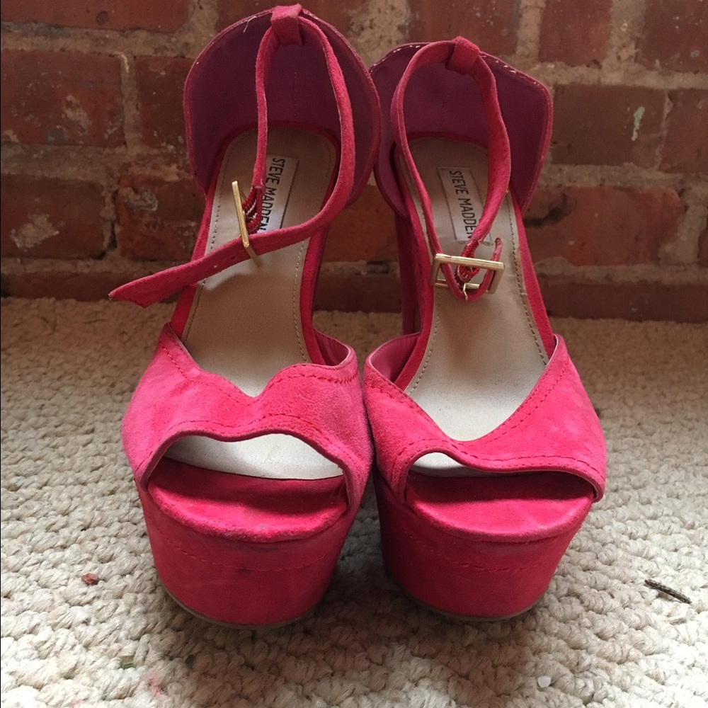 Pink Steve Madden Platform Size 8