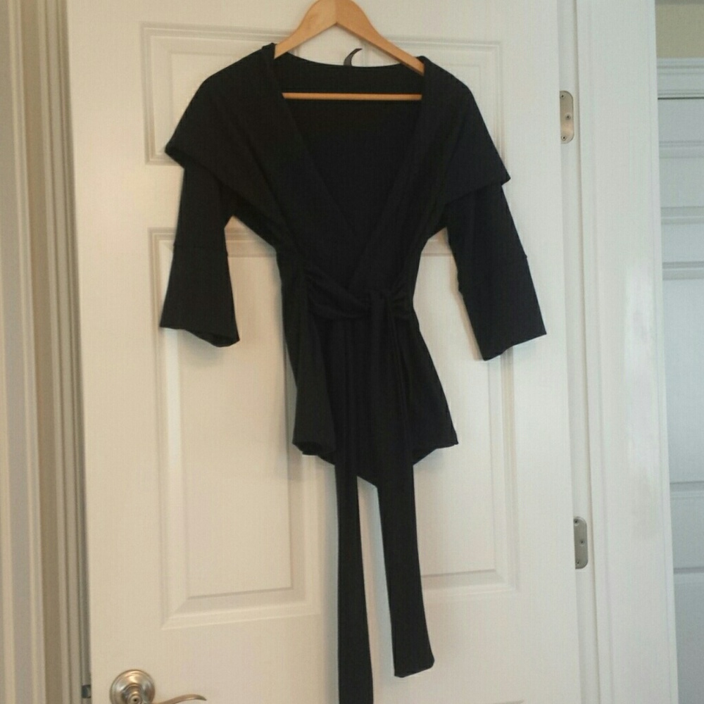 WEEKEND SALE Women's Jersey Knit Hoodie Wrap