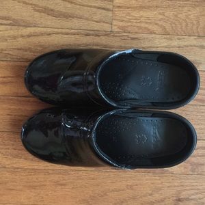DANSKO Black Patent Leather Clog Size 37