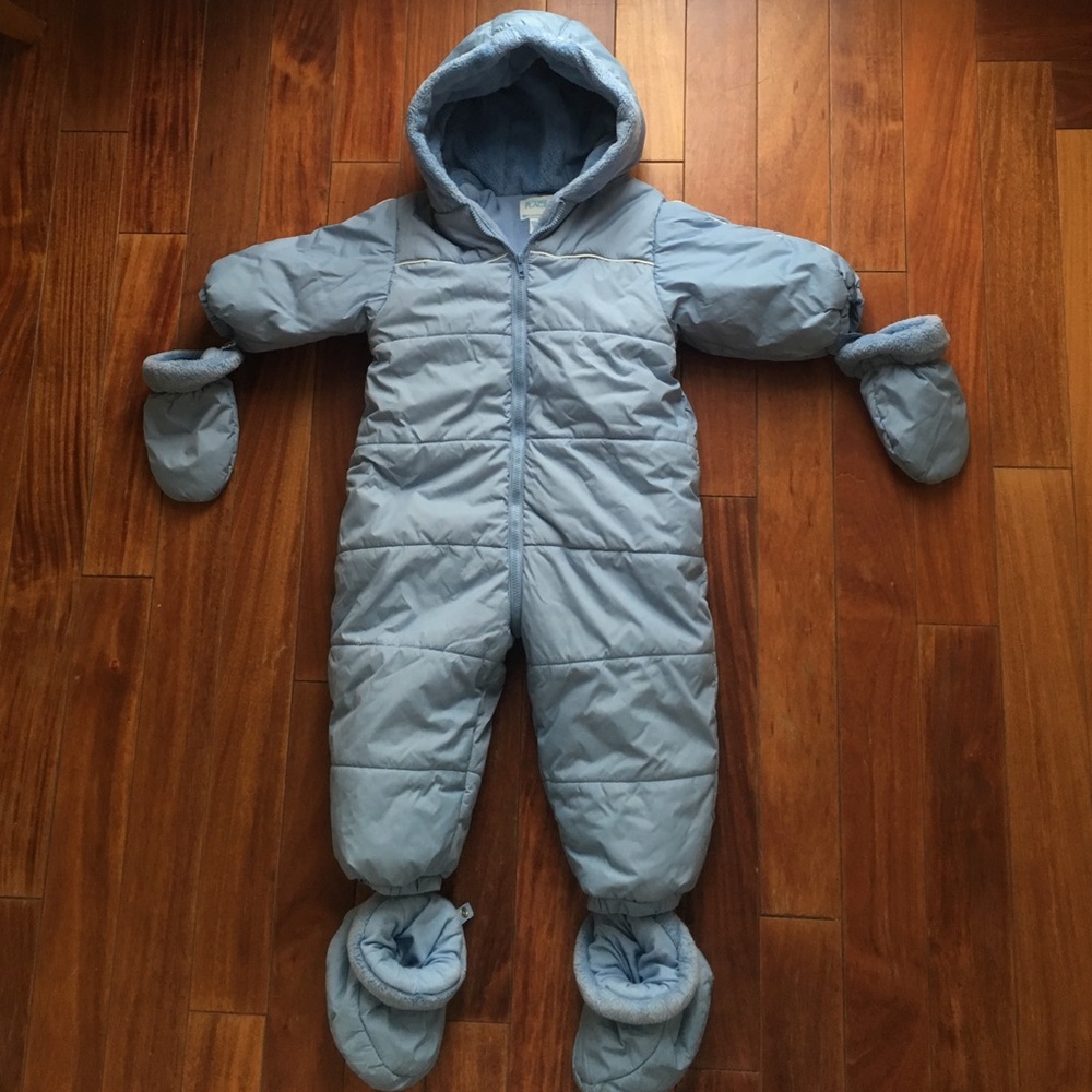 The Children's Place blue snowsuit, 12-18 months.