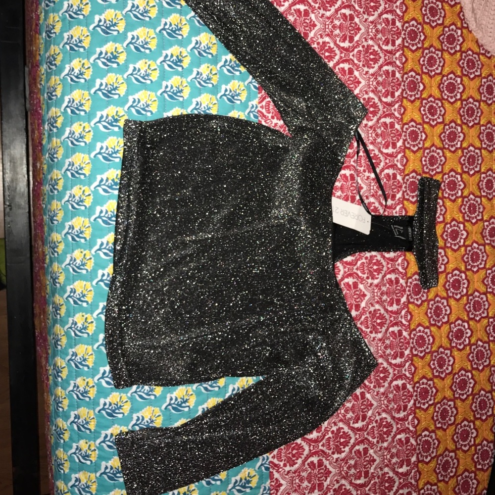 Forever21 choker neck crop top