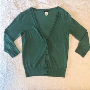 J.Crew cotton v-neck sweater