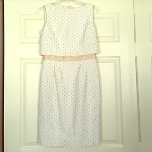 TAHARI Two-Tone Crop Dress