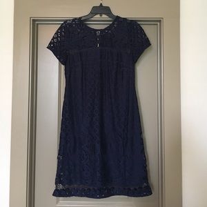 Navy lace dress