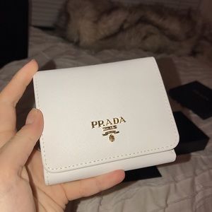 PRADA Saffiano Leather Flap Wallet