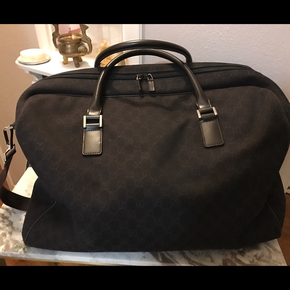 Gucci Duffle Travel Bag with Straps