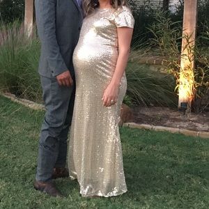 Maternity sequin dress