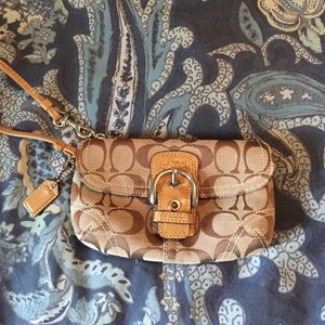 Authentic Coach wristlet. Like new!