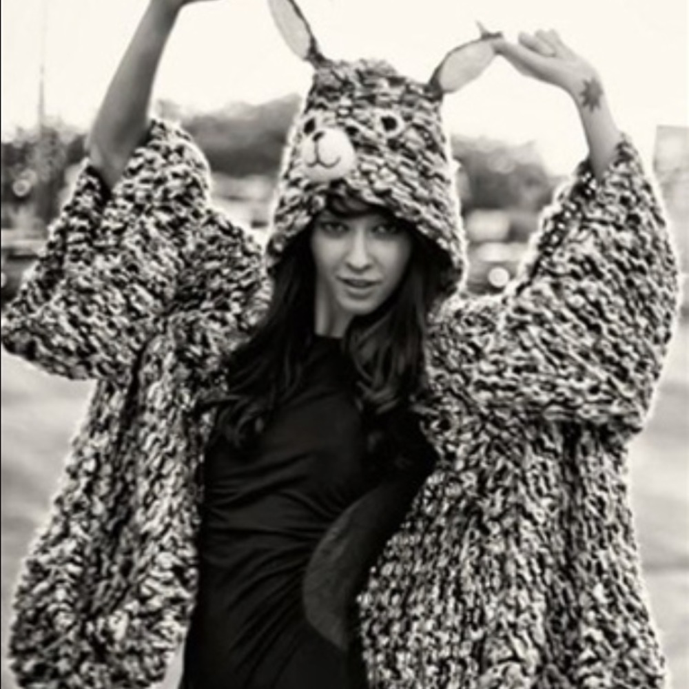 Chunky Knit Fairground Bunny Sweater cardigan