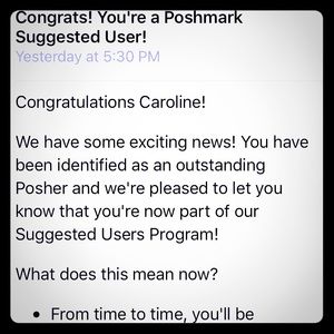 🎉🎉🎉I'm a Suggested User!🎉🎉🎉