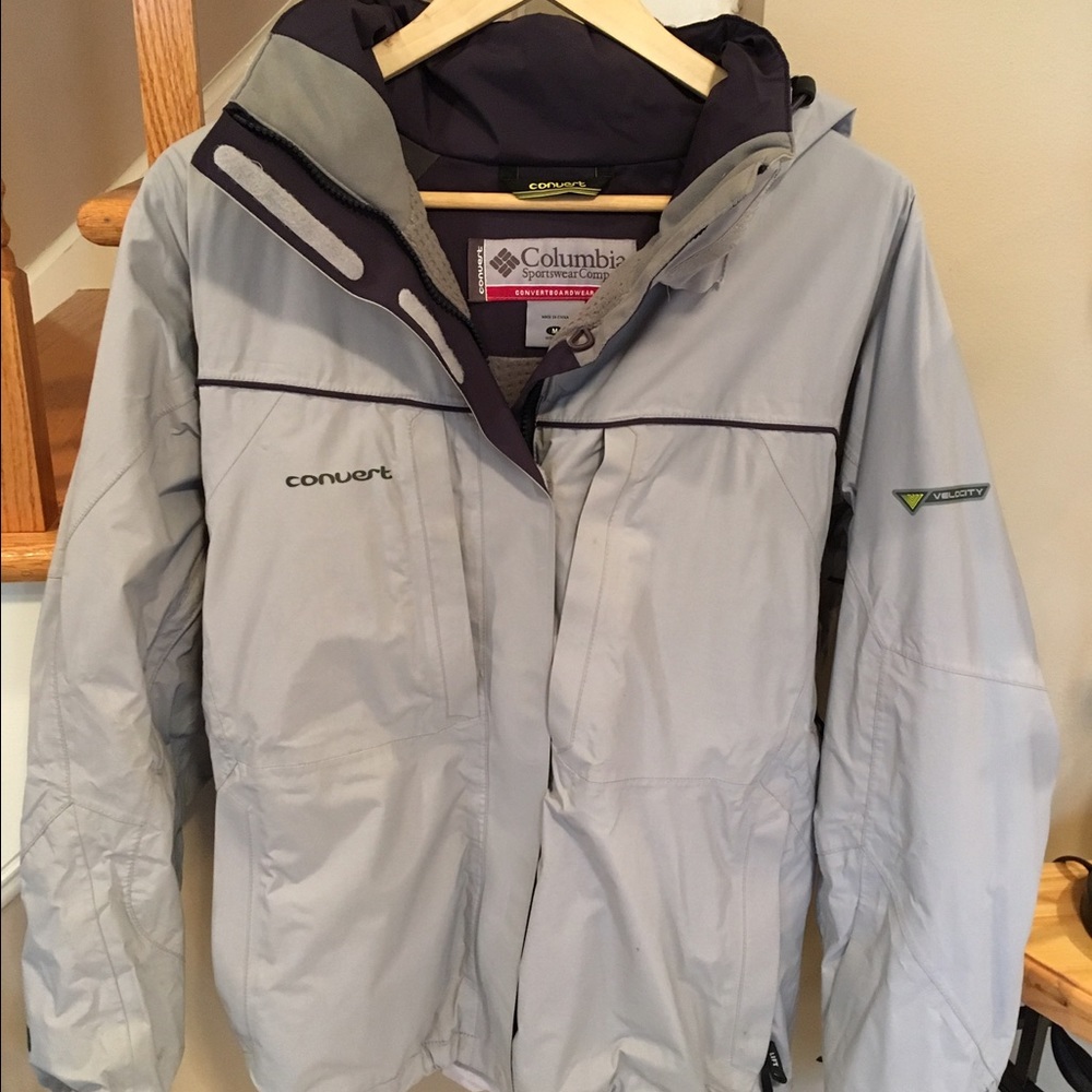 Columbia light purple/grey coat