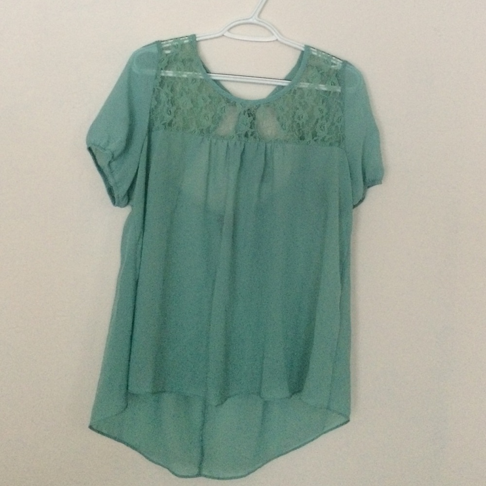 Hi low chiffon blouse