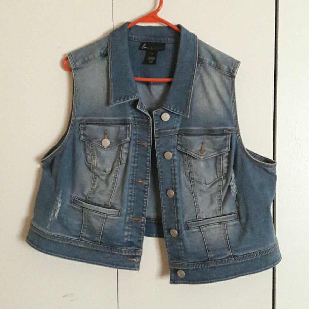 Blue jean vest