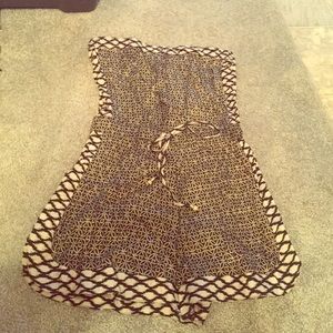 Small black patterned romper