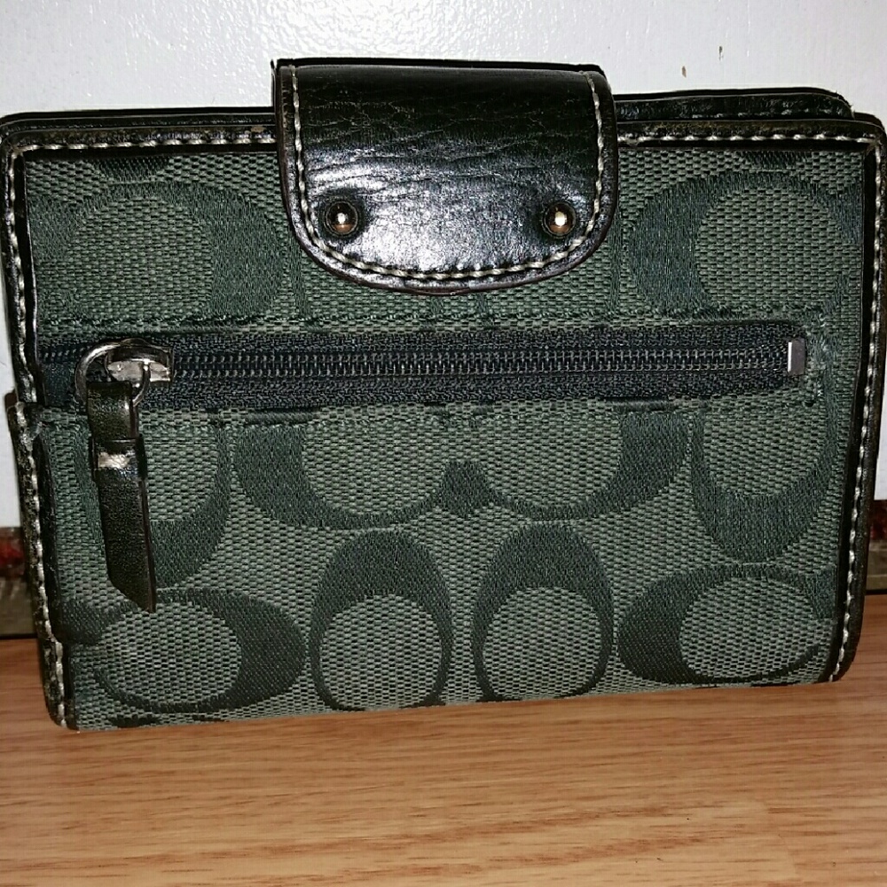 Deep green Coach Wallet