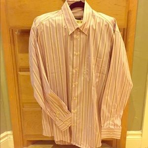 Men's Burberry Striped Dress Shirt - Size L