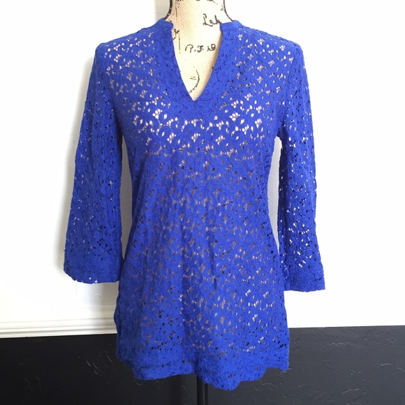 Nicole by Nicole Miller, blue top ❣️ - Picture 1 of 5