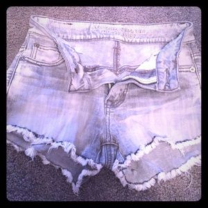 00 AE grey mini shorts