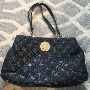 Black quilted leather Kate Spade bag