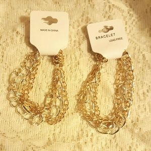 2 pc chain bracelets