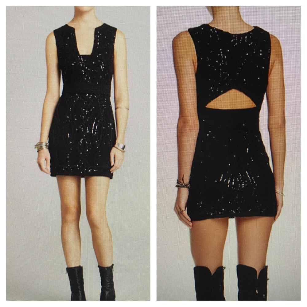 🆕 Free People Snake Charmer BodyCon Dress Sequins