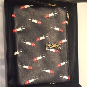 LIKE NEW!! Authentic saint laurent wristlet