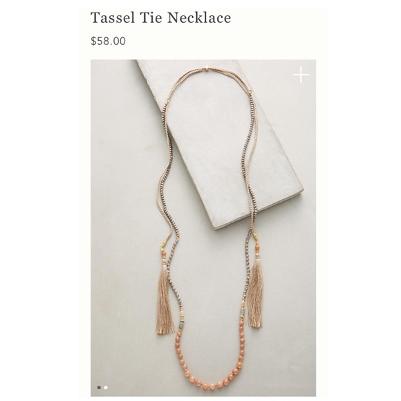 Anthropologie Jewelry - Anthropologie Tassel Tie Necklace