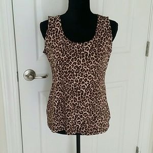 Charter club size medium animal print top