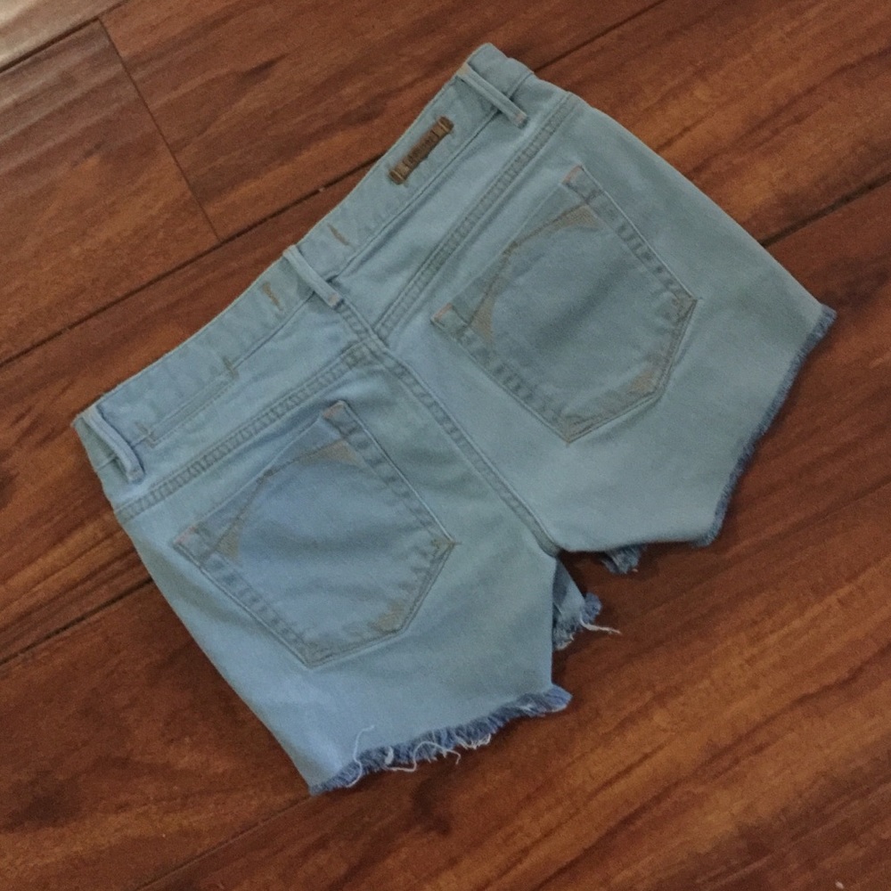 Distressed Denim Shorts