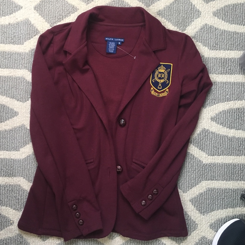 Burgundy Ralph Lauren jacket