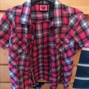 Harley Davidson plaid shirt