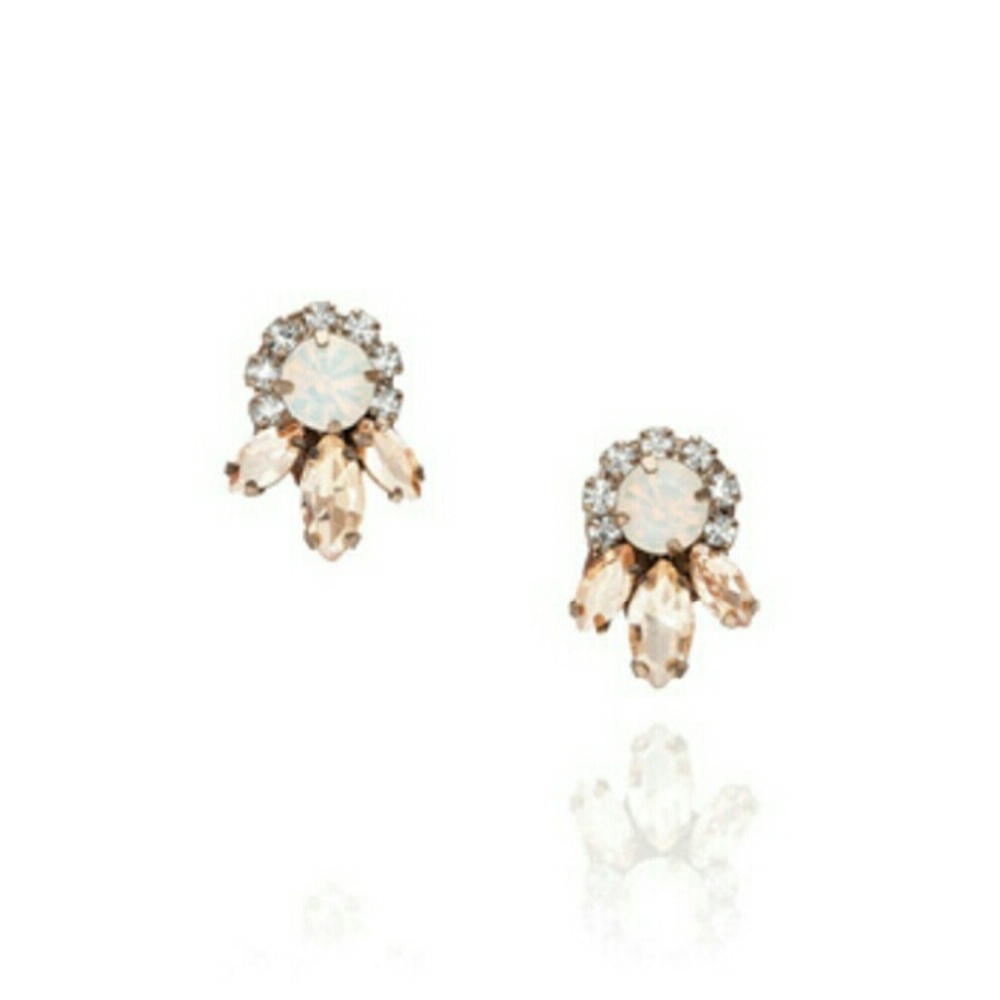 Blush & Opal crystal  studs