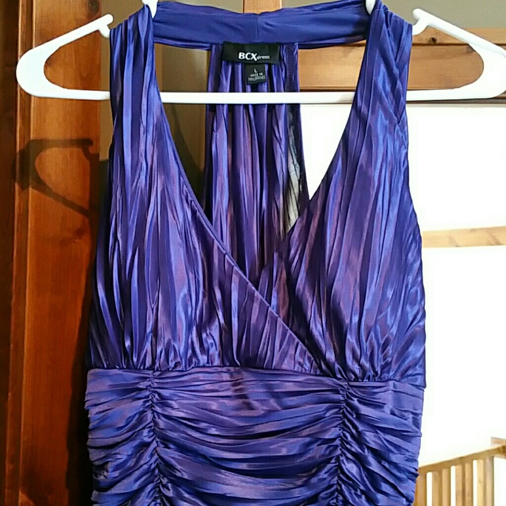 BCX fitted purple cocktail dress!