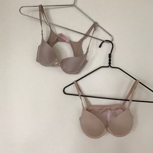 2 Victoria secret "pink" bras 32b
