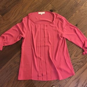 The Loft Mauve Top-3/4 length sleeve