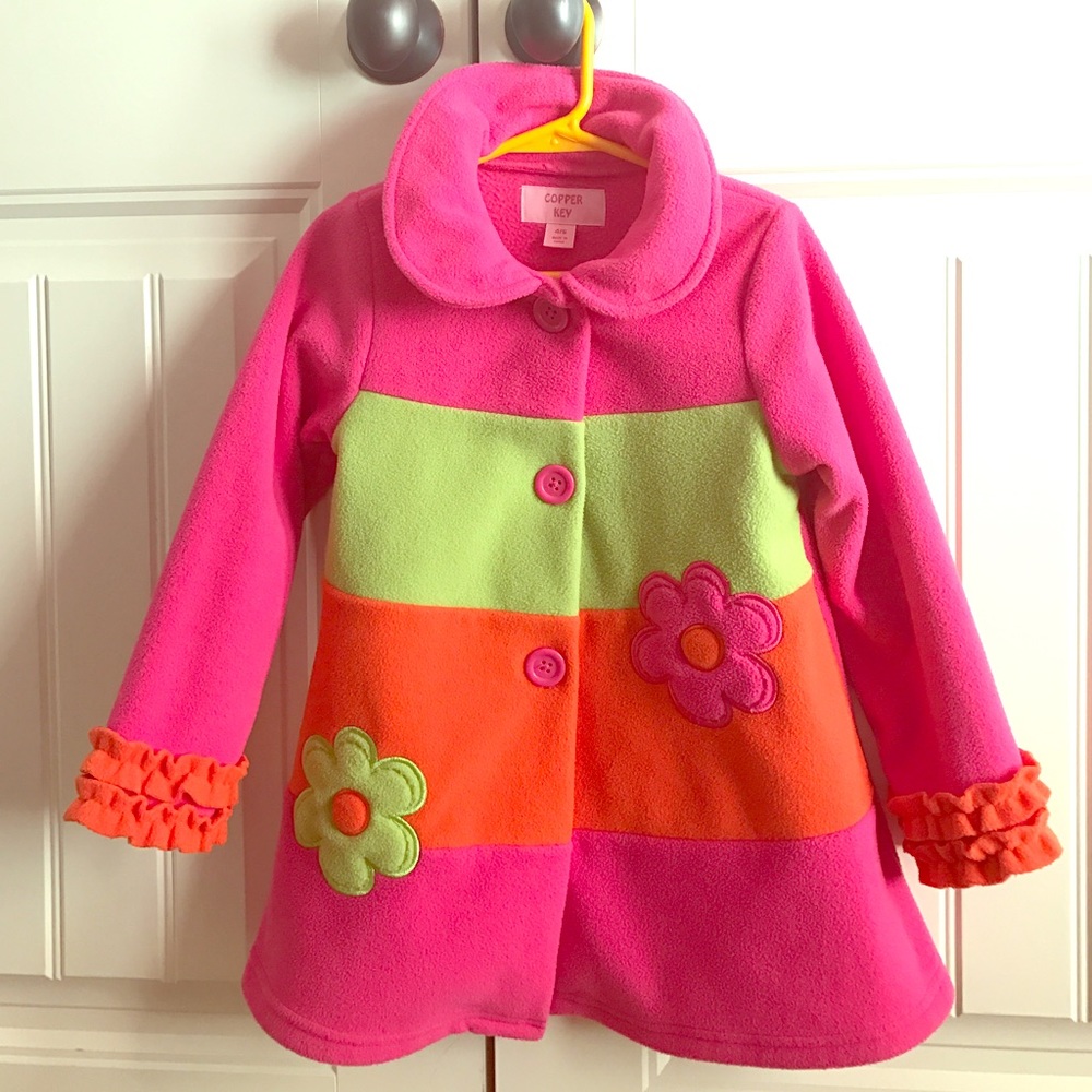 Preloved Girl's Fleece Coat 4/5