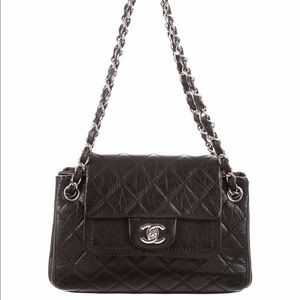 Authentic Chanel accordion flap bag