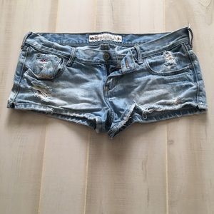 Hollister Distressed Denim Shorts