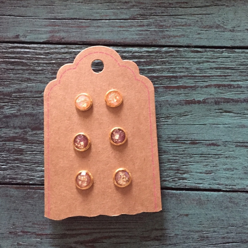 8mm Earring Set of 3
