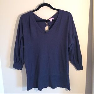 Lilly Pulitzer Navy Blue cotton blouse ✨