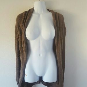 Brown knit cardigan