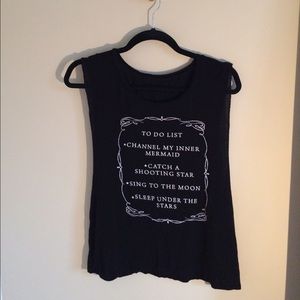 Very light graphic tank top